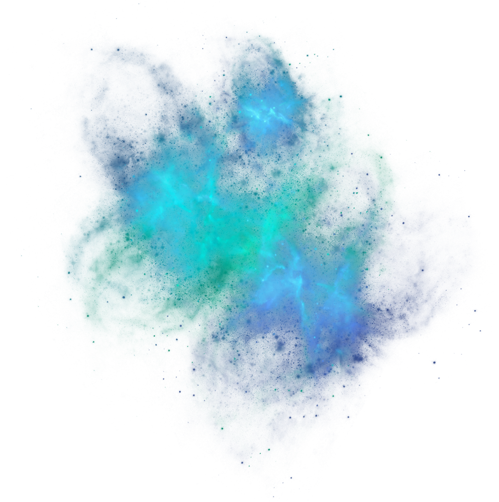 Green & Blue Galaxy Overlay 